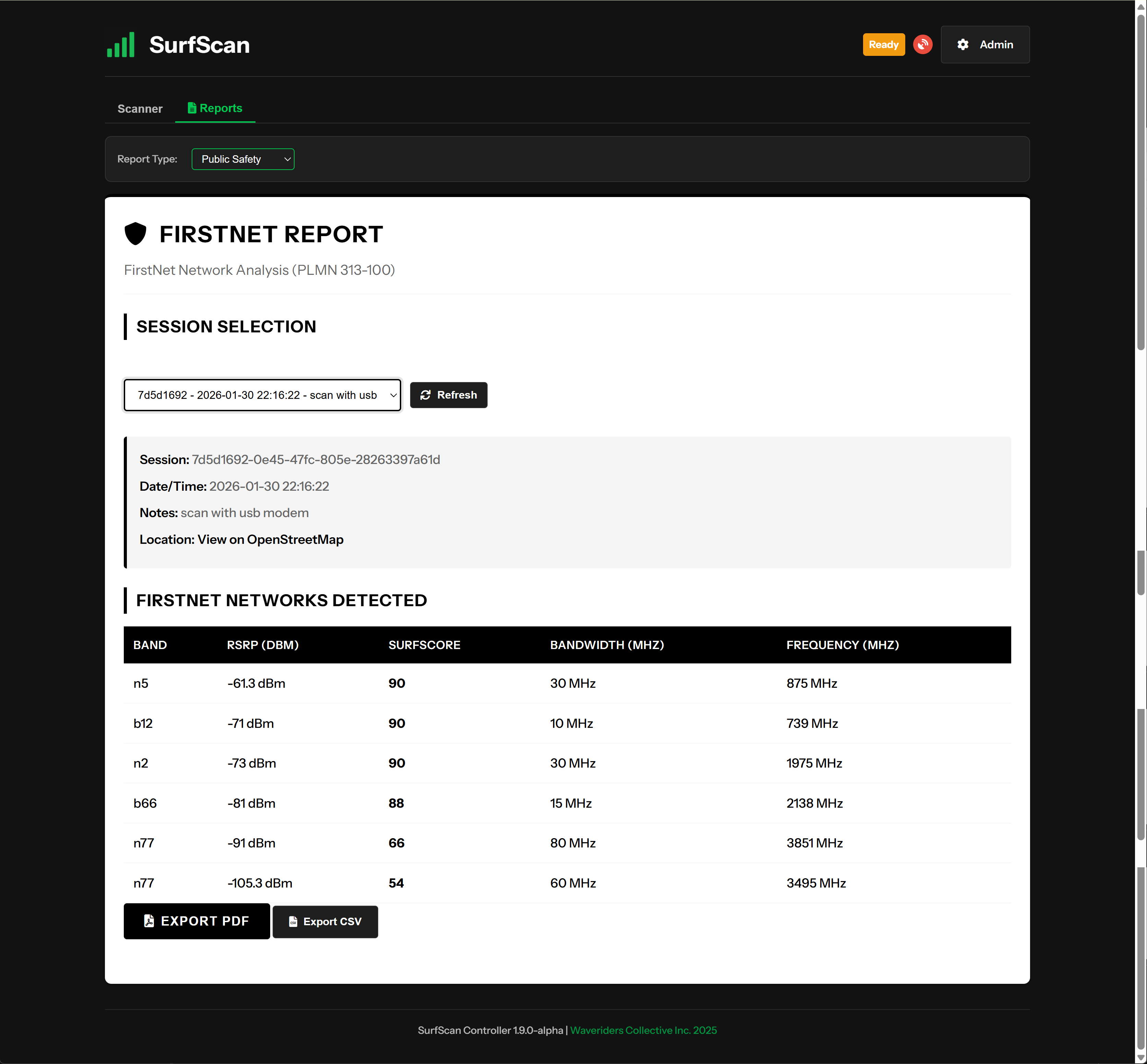 EMS FirstNet Verification report.
